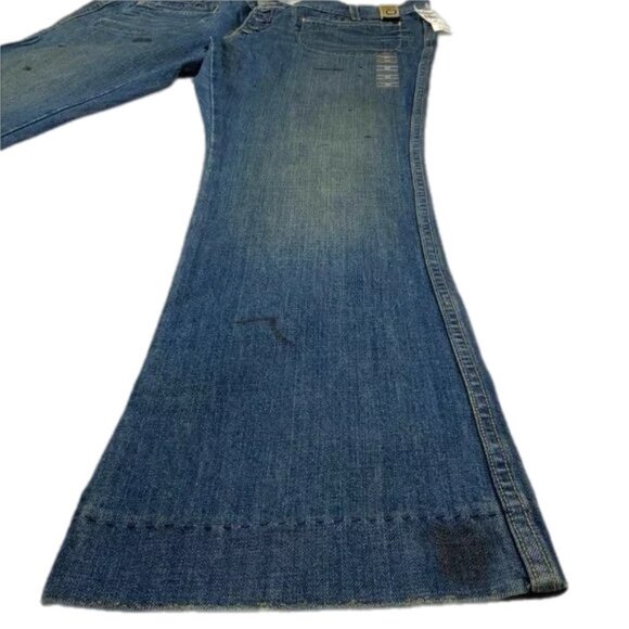 Old Navy Y2K Ultra Low Rise Boot Cut Distressed Jeans Size 16 40x33 VTG 2006 - Picture 8 of 9